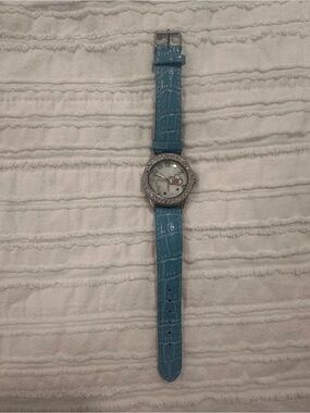 Sanrio Hello Kitty Blue Crystal-Trim Women's Watch